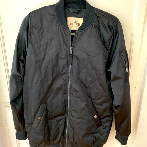 Hollister Longline Bomber Jacket - Picture 1 of 6
